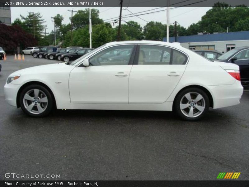 Alpine White / Beige 2007 BMW 5 Series 525xi Sedan