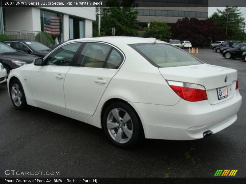 Alpine White / Beige 2007 BMW 5 Series 525xi Sedan