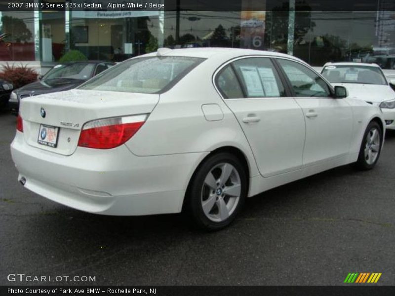 Alpine White / Beige 2007 BMW 5 Series 525xi Sedan