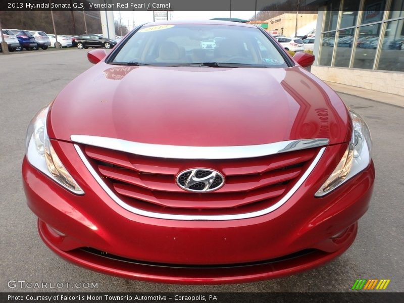 Venetian Red Pearl / Camel 2013 Hyundai Sonata GLS