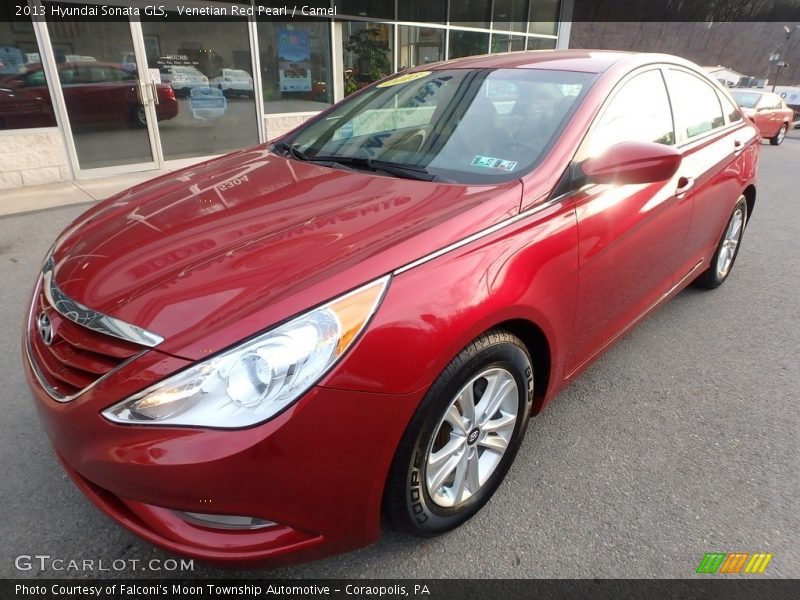 Venetian Red Pearl / Camel 2013 Hyundai Sonata GLS