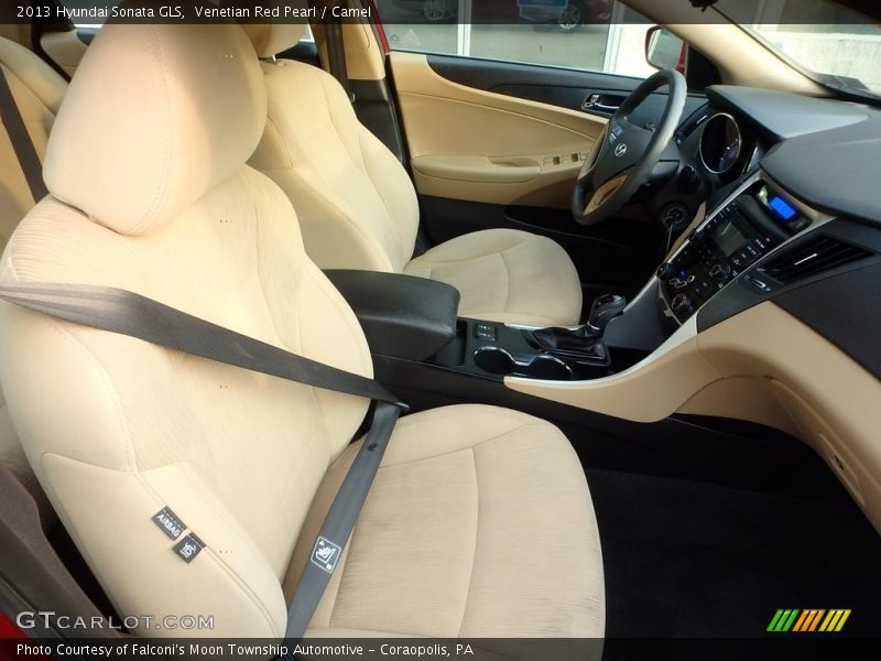Venetian Red Pearl / Camel 2013 Hyundai Sonata GLS