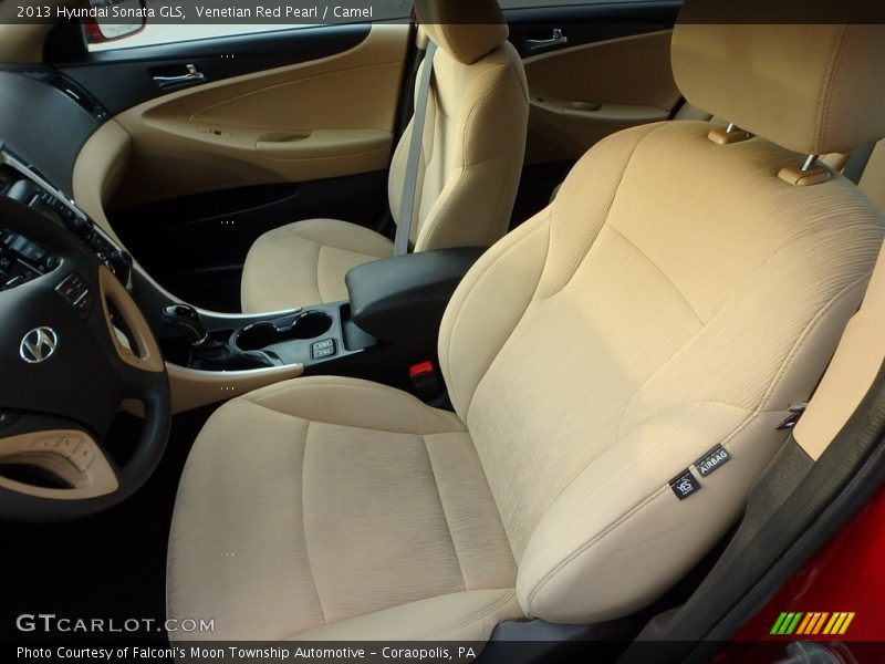 Venetian Red Pearl / Camel 2013 Hyundai Sonata GLS