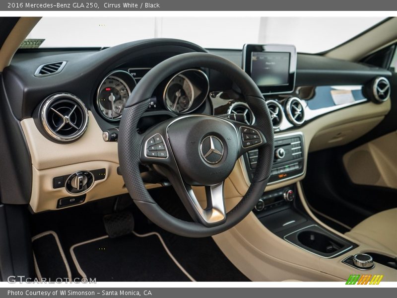 Cirrus White / Black 2016 Mercedes-Benz GLA 250