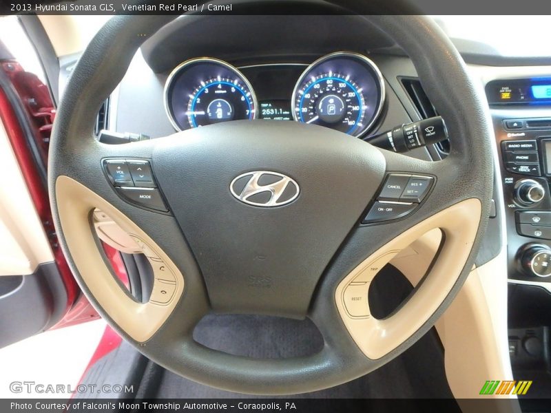Venetian Red Pearl / Camel 2013 Hyundai Sonata GLS