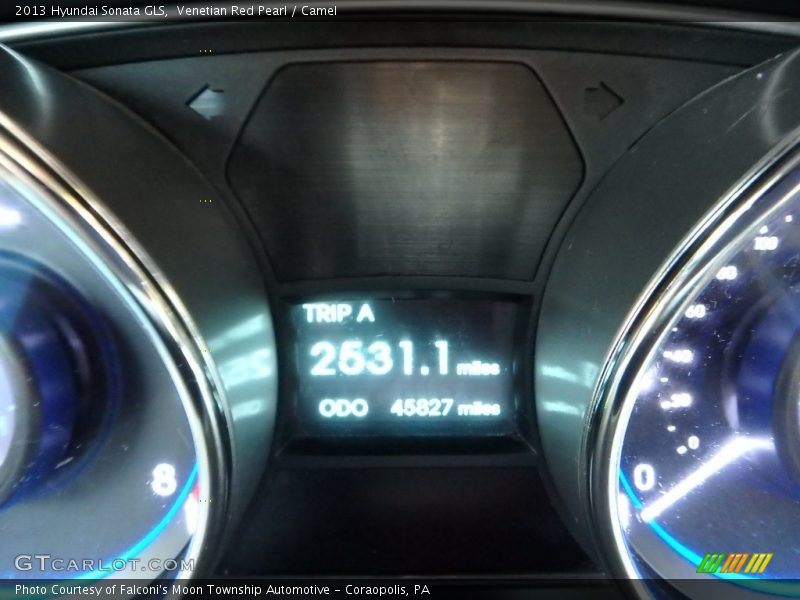 Venetian Red Pearl / Camel 2013 Hyundai Sonata GLS