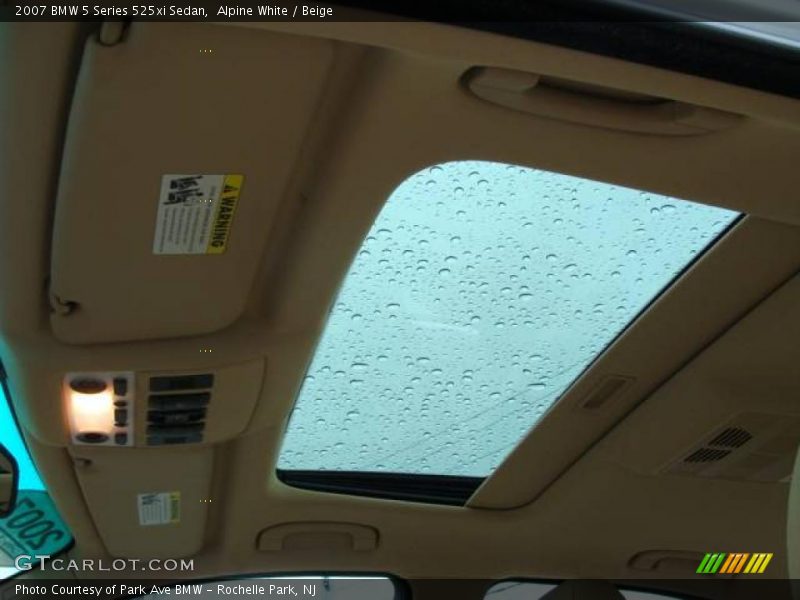 Alpine White / Beige 2007 BMW 5 Series 525xi Sedan