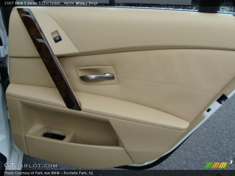 Alpine White / Beige 2007 BMW 5 Series 525xi Sedan