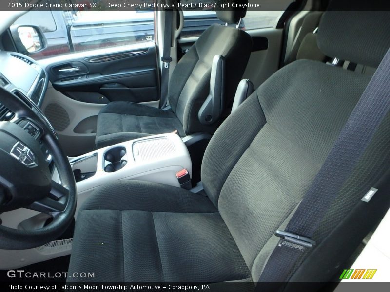 Deep Cherry Red Crystal Pearl / Black/Light Graystone 2015 Dodge Grand Caravan SXT