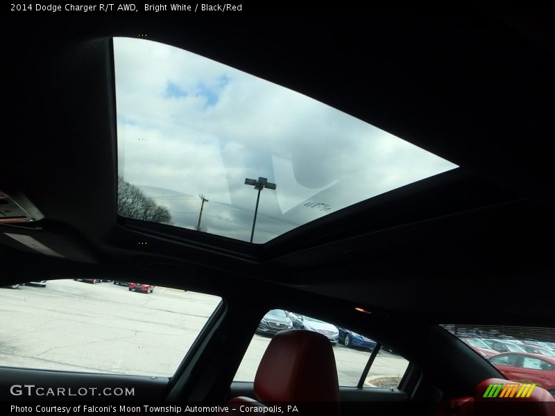Bright White / Black/Red 2014 Dodge Charger R/T AWD