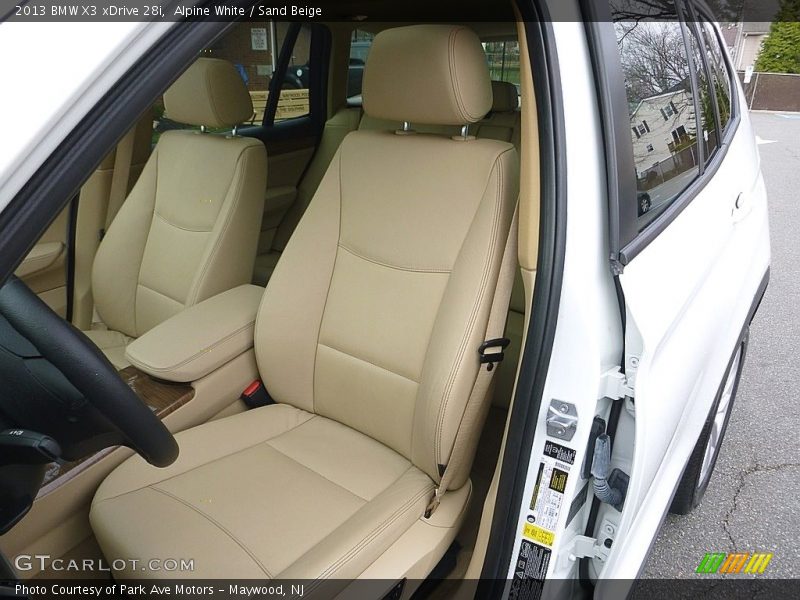 Alpine White / Sand Beige 2013 BMW X3 xDrive 28i