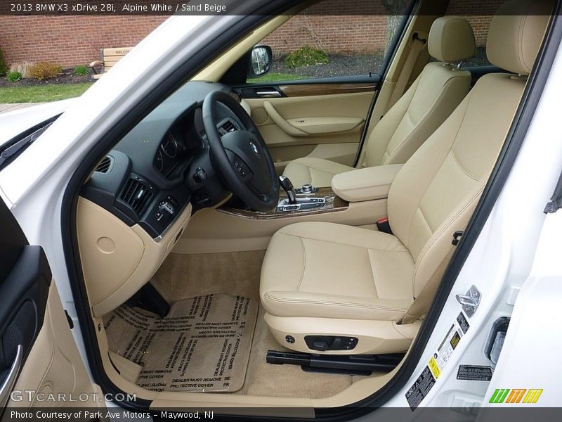 Alpine White / Sand Beige 2013 BMW X3 xDrive 28i