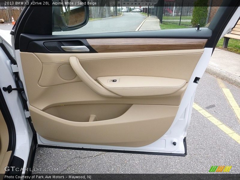 Alpine White / Sand Beige 2013 BMW X3 xDrive 28i