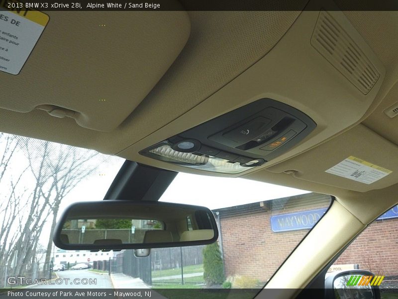 Alpine White / Sand Beige 2013 BMW X3 xDrive 28i