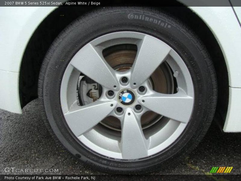 Alpine White / Beige 2007 BMW 5 Series 525xi Sedan