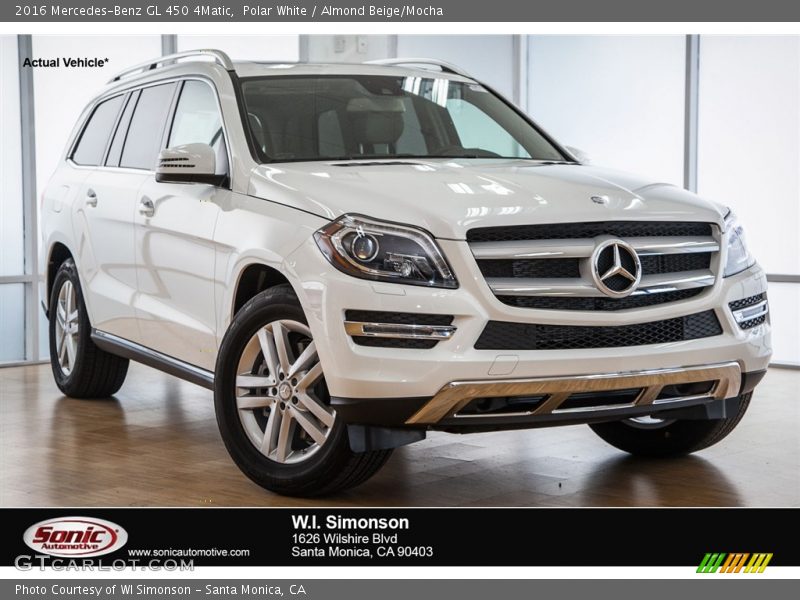 Polar White / Almond Beige/Mocha 2016 Mercedes-Benz GL 450 4Matic