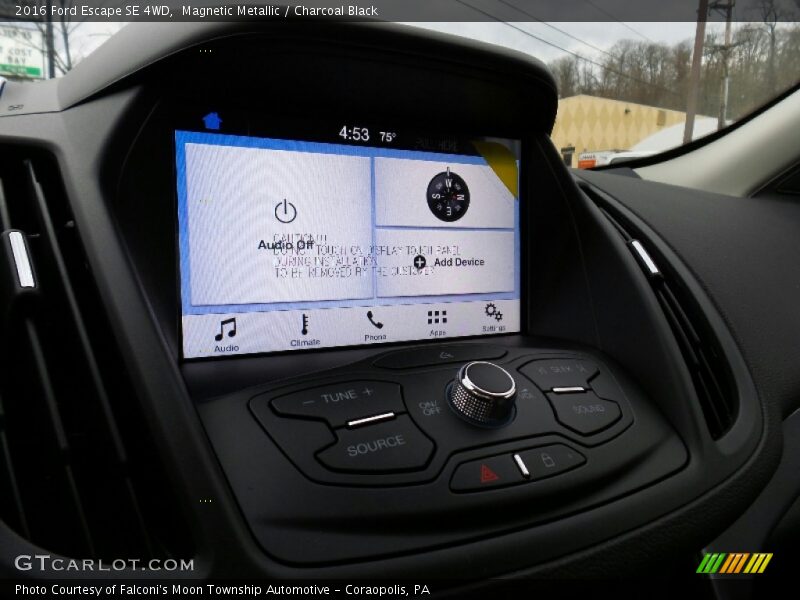 Magnetic Metallic / Charcoal Black 2016 Ford Escape SE 4WD