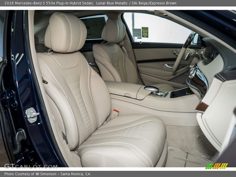 Front Seat of 2016 S 550e Plug-In Hybrid Sedan