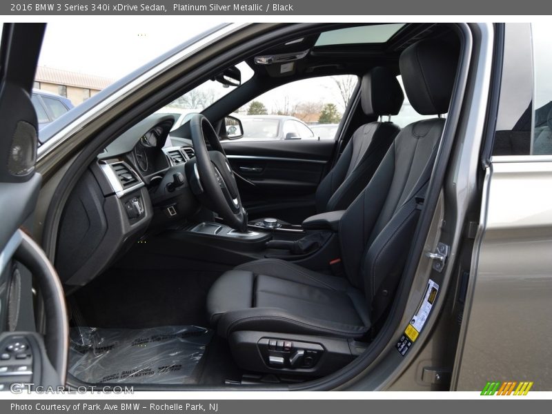Platinum Silver Metallic / Black 2016 BMW 3 Series 340i xDrive Sedan