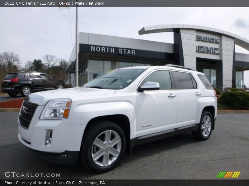 Olympic White / Jet Black 2012 GMC Terrain SLE AWD