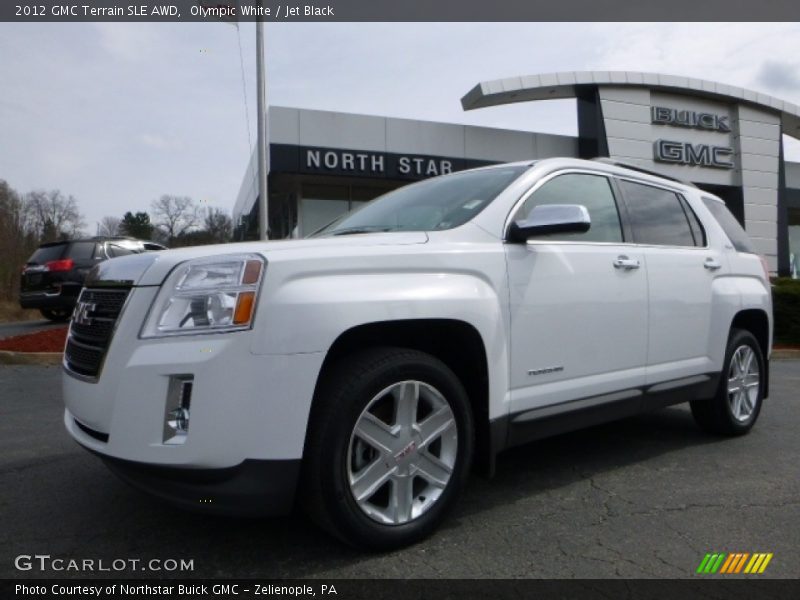 Olympic White / Jet Black 2012 GMC Terrain SLE AWD
