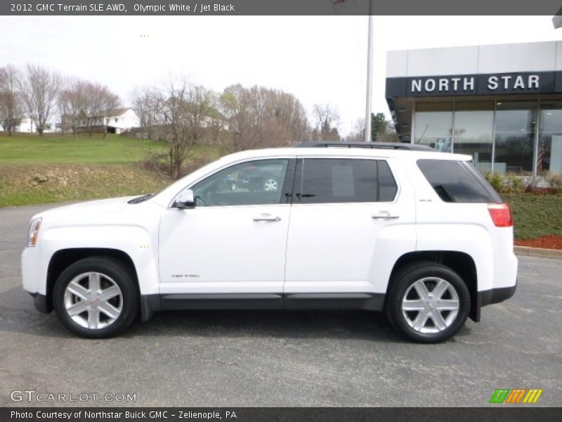 Olympic White / Jet Black 2012 GMC Terrain SLE AWD