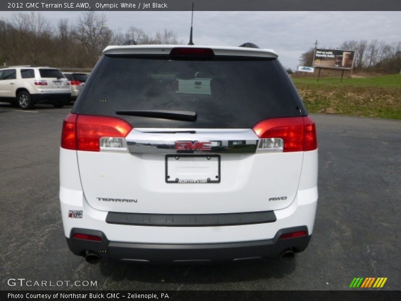 Olympic White / Jet Black 2012 GMC Terrain SLE AWD