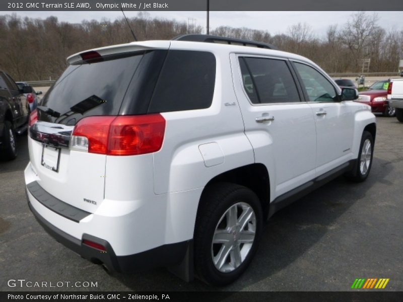 Olympic White / Jet Black 2012 GMC Terrain SLE AWD