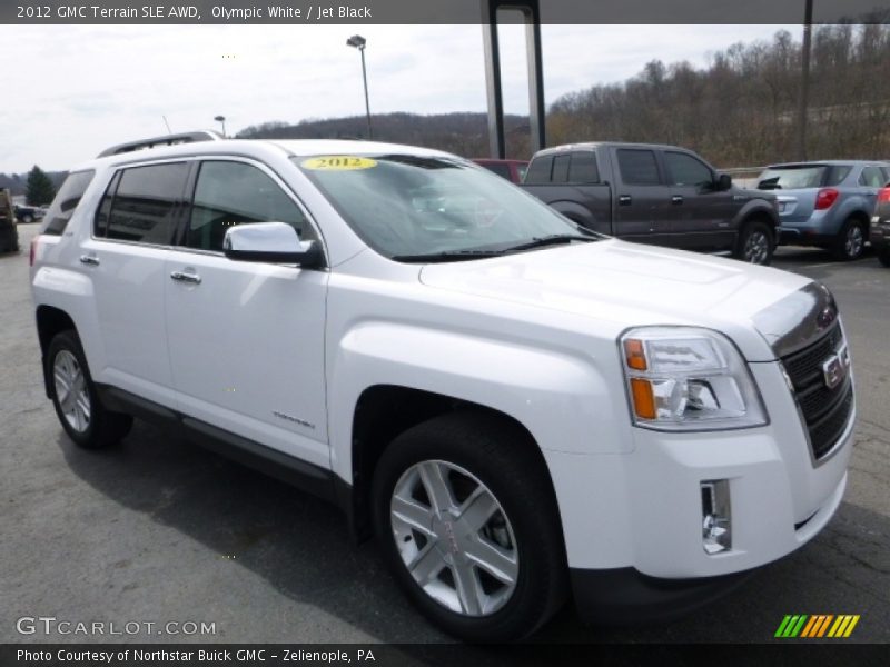 Olympic White / Jet Black 2012 GMC Terrain SLE AWD