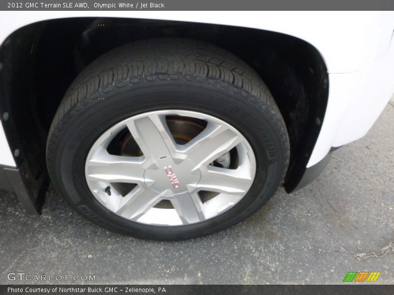 Olympic White / Jet Black 2012 GMC Terrain SLE AWD