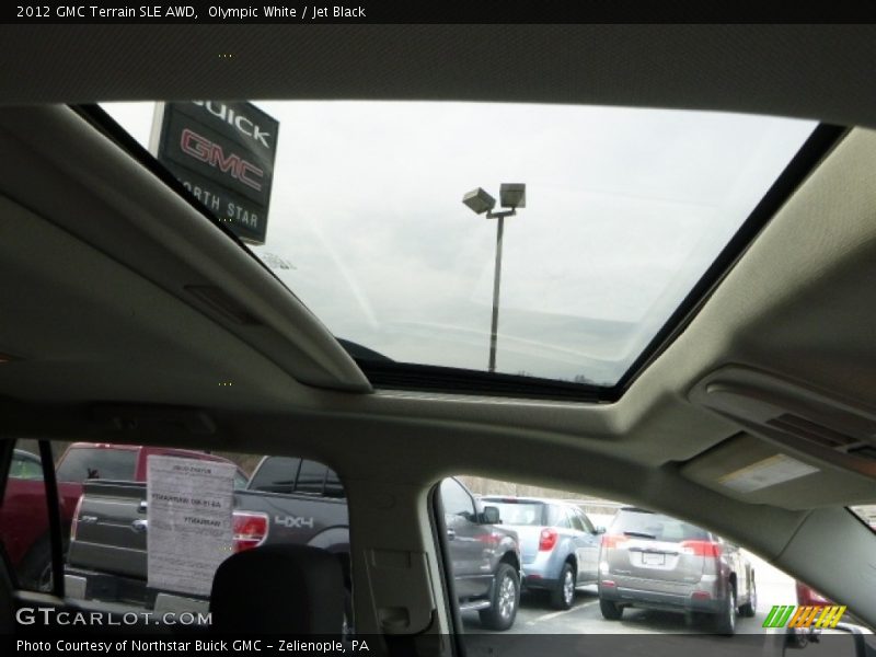Olympic White / Jet Black 2012 GMC Terrain SLE AWD