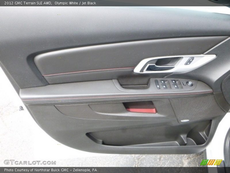 Olympic White / Jet Black 2012 GMC Terrain SLE AWD