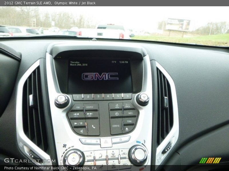 Olympic White / Jet Black 2012 GMC Terrain SLE AWD