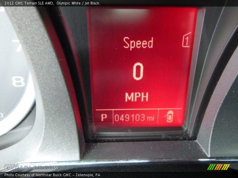 Olympic White / Jet Black 2012 GMC Terrain SLE AWD