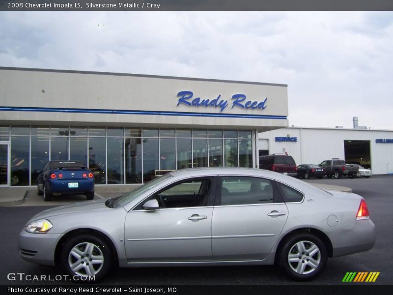 Silverstone Metallic / Gray 2008 Chevrolet Impala LS