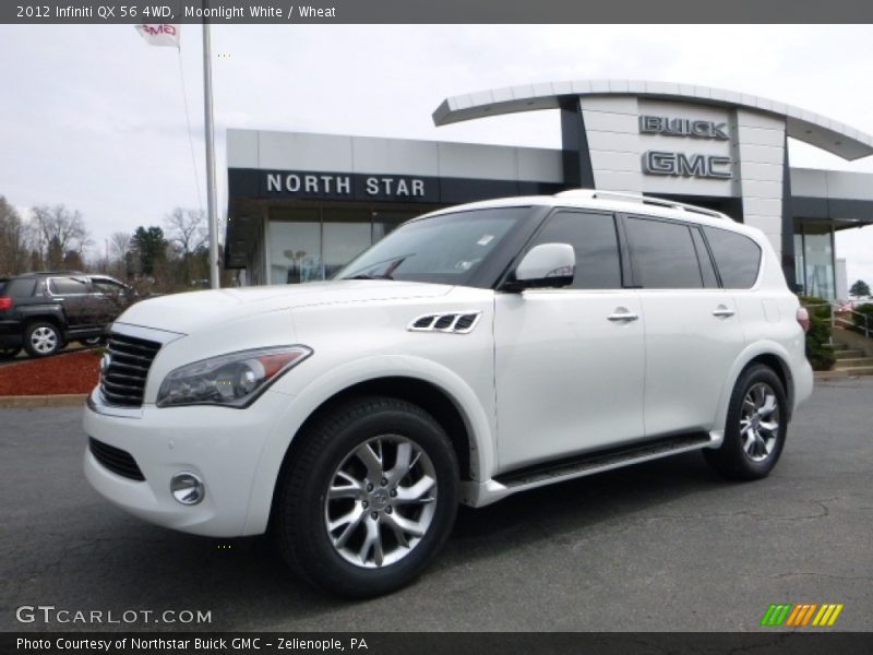 Moonlight White / Wheat 2012 Infiniti QX 56 4WD