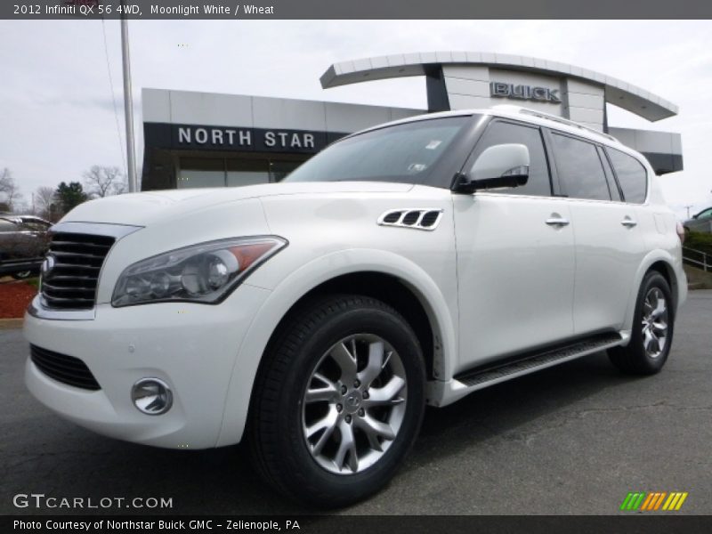 Moonlight White / Wheat 2012 Infiniti QX 56 4WD