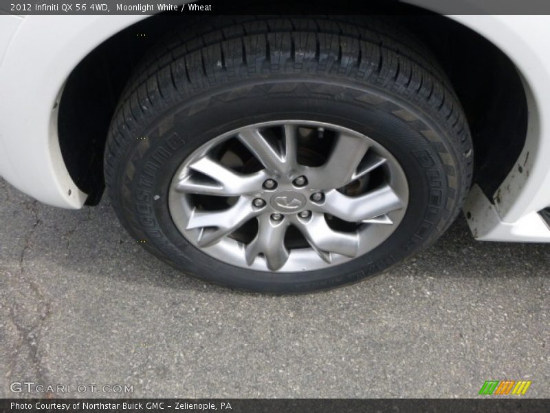 Moonlight White / Wheat 2012 Infiniti QX 56 4WD
