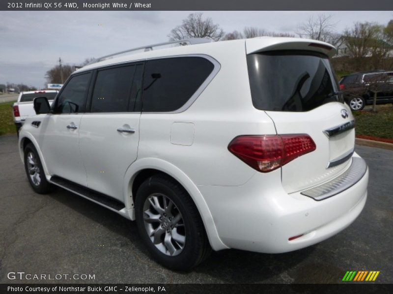 Moonlight White / Wheat 2012 Infiniti QX 56 4WD