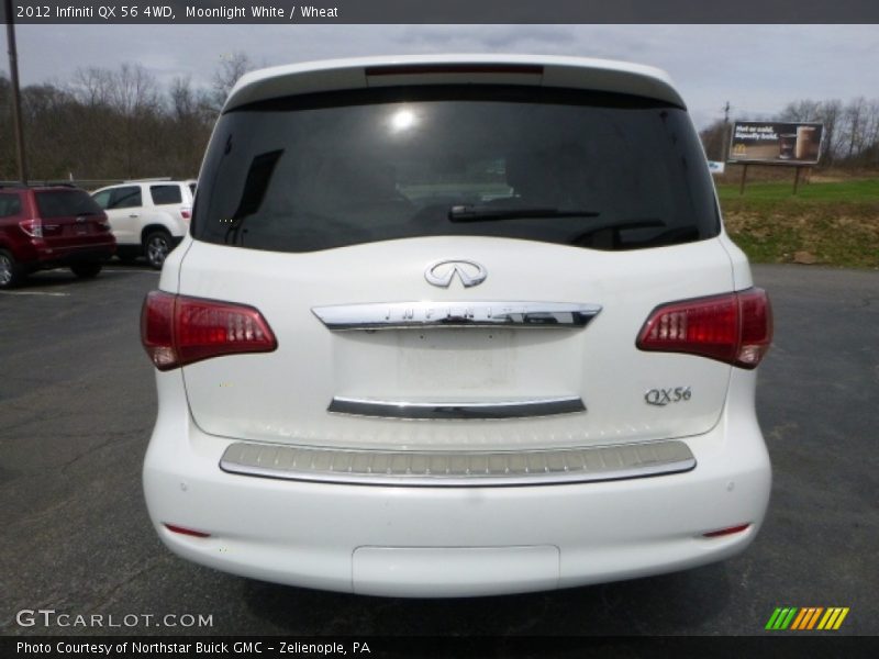 Moonlight White / Wheat 2012 Infiniti QX 56 4WD