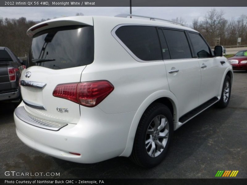 Moonlight White / Wheat 2012 Infiniti QX 56 4WD