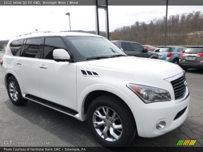 Moonlight White / Wheat 2012 Infiniti QX 56 4WD