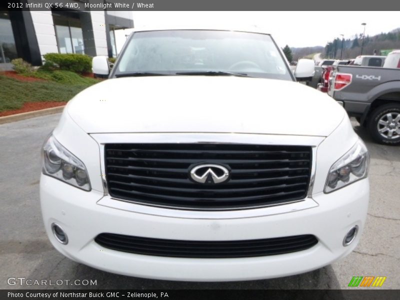 Moonlight White / Wheat 2012 Infiniti QX 56 4WD
