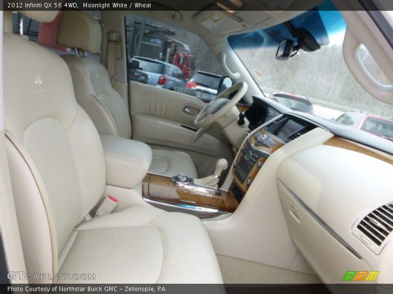 Moonlight White / Wheat 2012 Infiniti QX 56 4WD