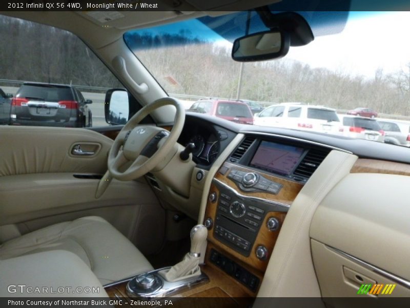 Moonlight White / Wheat 2012 Infiniti QX 56 4WD