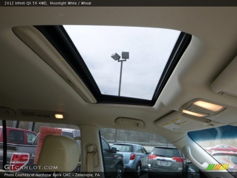Moonlight White / Wheat 2012 Infiniti QX 56 4WD