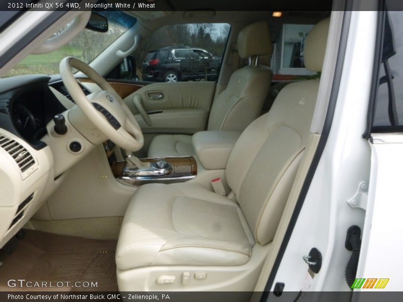 Moonlight White / Wheat 2012 Infiniti QX 56 4WD