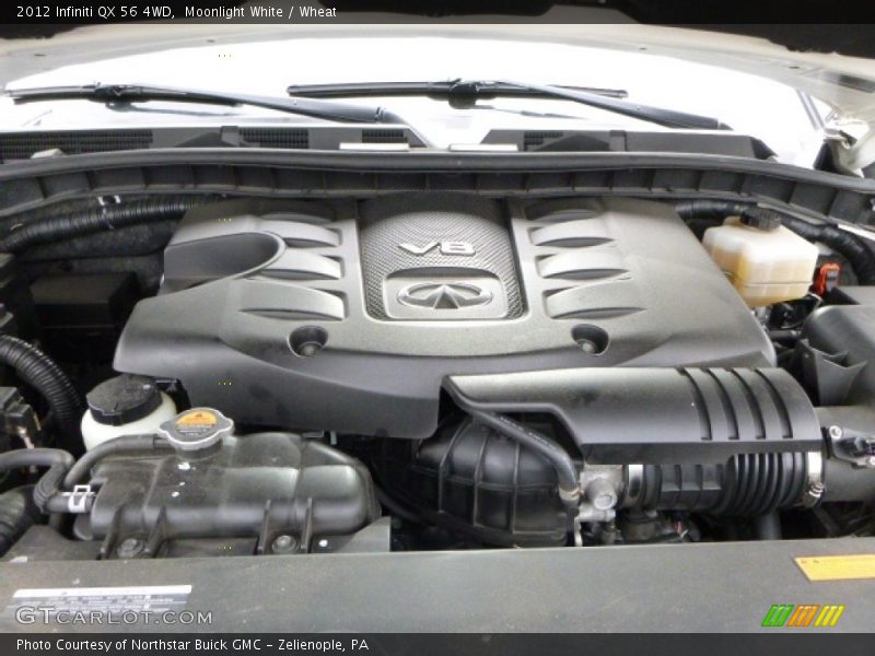 Moonlight White / Wheat 2012 Infiniti QX 56 4WD