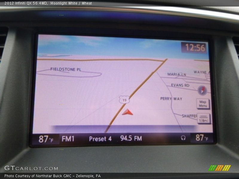 Moonlight White / Wheat 2012 Infiniti QX 56 4WD