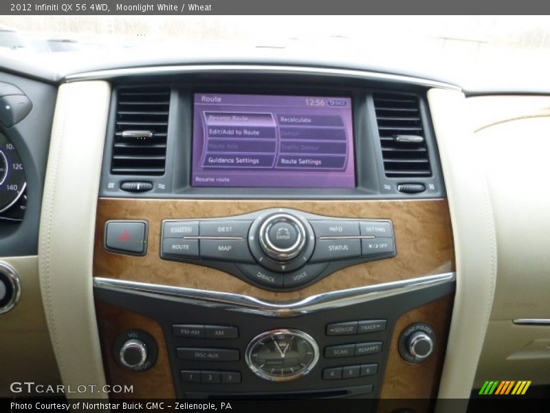 Moonlight White / Wheat 2012 Infiniti QX 56 4WD
